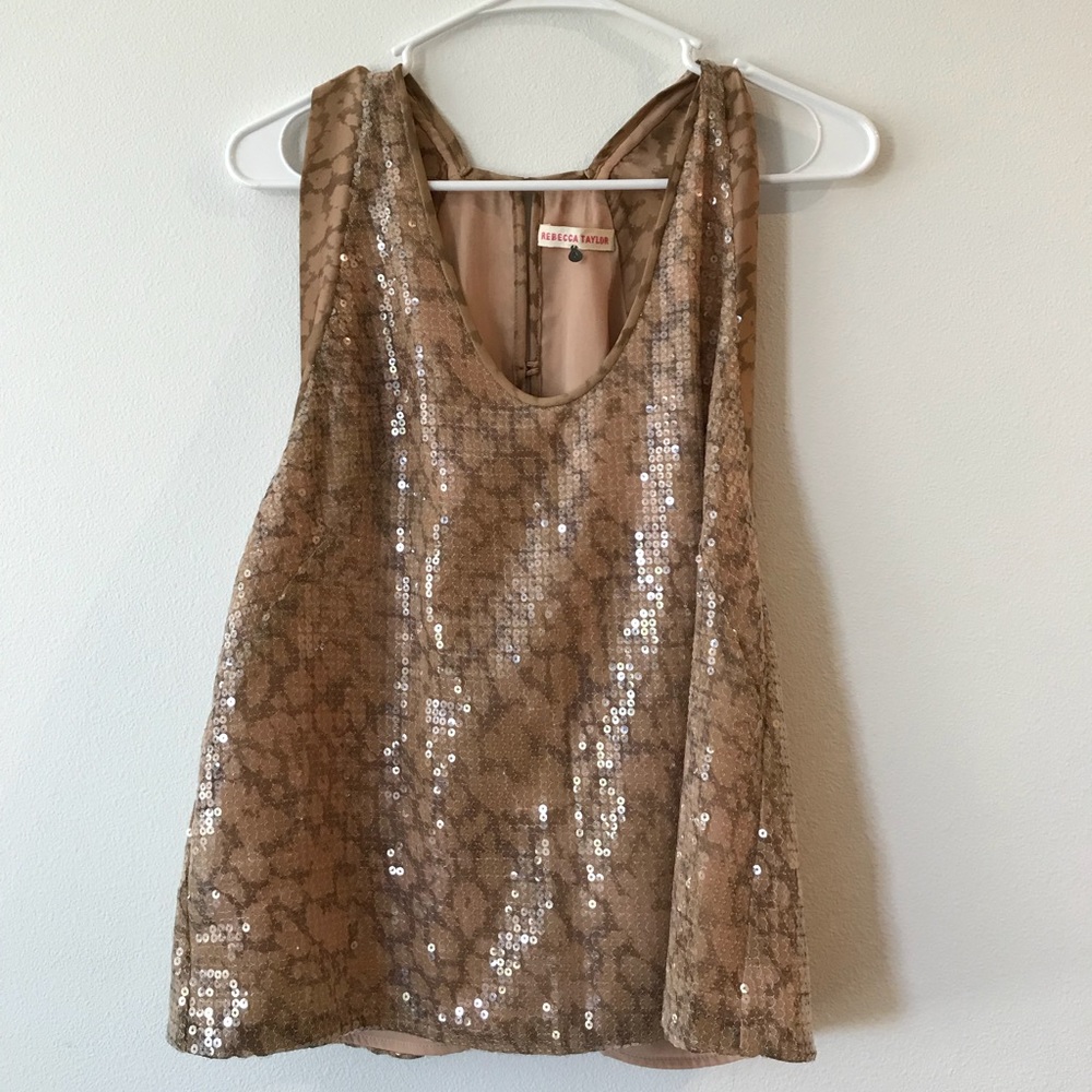 Rebecca Taylor Sequin Blouse